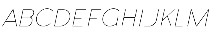 Bodda Thin Italic Font UPPERCASE