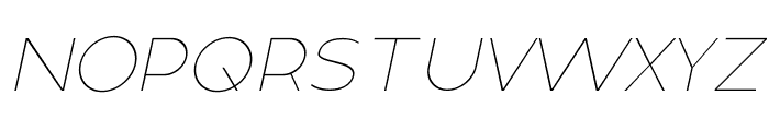 Bodda Thin Italic Font UPPERCASE
