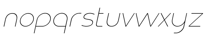 Bodda Thin Italic Font LOWERCASE