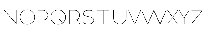 Bodda Thin Font UPPERCASE