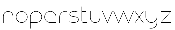 Bodda Thin Font LOWERCASE