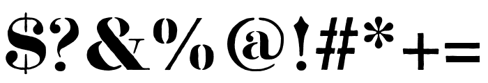 Bodoni FragileRough Font OTHER CHARS