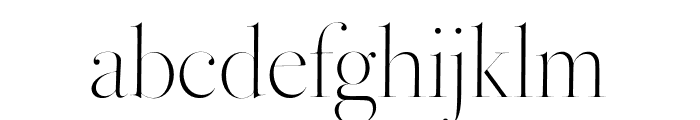 BodoniFerraraHairline-Light Font LOWERCASE