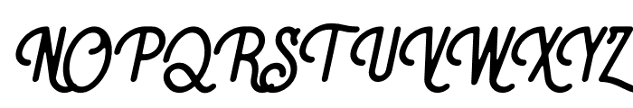 Bogardus Italic Font UPPERCASE