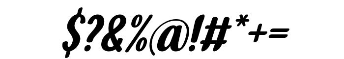 Bohabey Italic Font OTHER CHARS