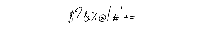 Bohemy Script Regular Font OTHER CHARS