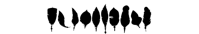Boho Feather Font OTHER CHARS