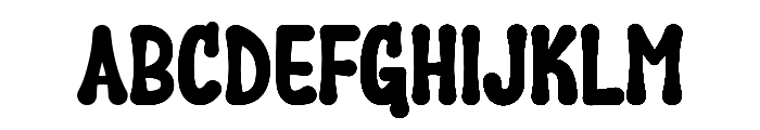 Boho Groovy Font UPPERCASE