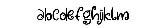 Boho Magic Regular Font LOWERCASE