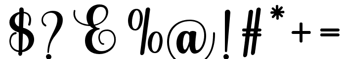 Boho Script Regular Font OTHER CHARS