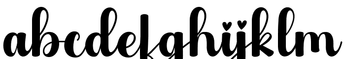 Boho Script Regular Font LOWERCASE