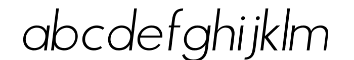 Boilover ExtraLight Italic Font LOWERCASE