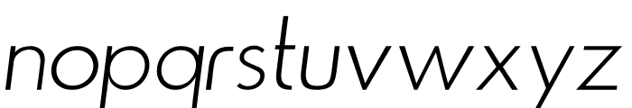 Boilover ExtraLight Italic Font LOWERCASE