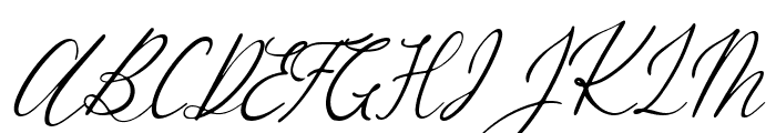 Bojan Signature Italic Font UPPERCASE