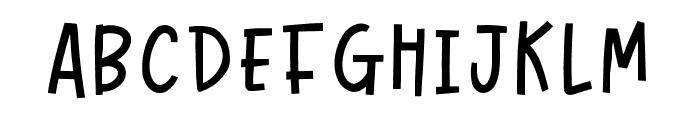 Bojangles Font - Filled Regular Font UPPERCASE