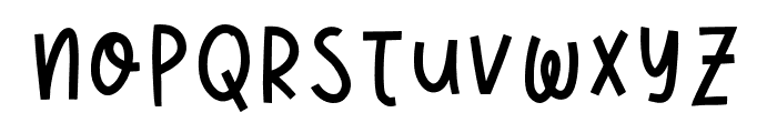 Bojangles Font - Filled Regular Font LOWERCASE