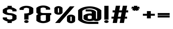 Bokeseni Black Expanded Font OTHER CHARS