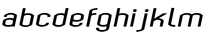 Bokeseni Bold Expanded Italic Font LOWERCASE