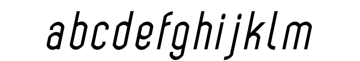 Bokeseni Condensed Italic Font LOWERCASE