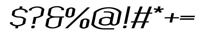 Bokeseni Expanded Italic Font OTHER CHARS