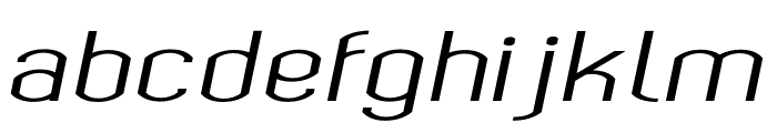 Bokeseni Expanded Italic Font LOWERCASE