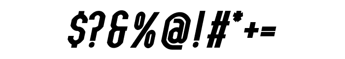 Bokeseni ExtraBold Condensed Italic Font OTHER CHARS