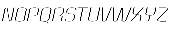Bokeseni ExtraLight Expanded Italic Font UPPERCASE