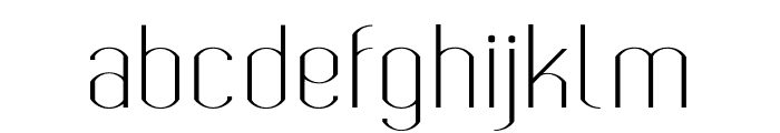 Bokeseni ExtraLight Font LOWERCASE