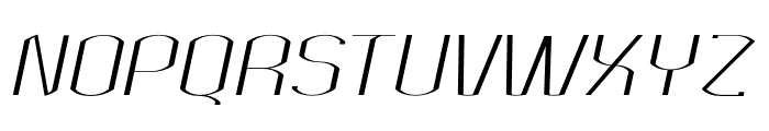 Bokeseni Light Expanded Italic Font UPPERCASE