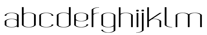 Bokeseni Light Expanded Font LOWERCASE