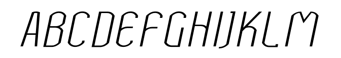 Bokeseni Light Italic Font UPPERCASE
