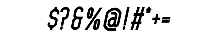 Bokeseni SemiBold Condensed Italic Font OTHER CHARS