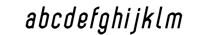 Bokeseni SemiBold Condensed Italic Font LOWERCASE