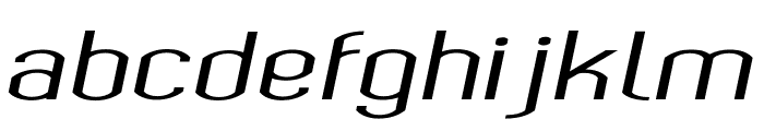 Bokeseni SemiBold Expanded Italic Font LOWERCASE