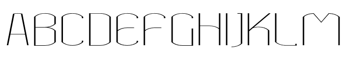 Bokeseni UltraLight Expanded Font UPPERCASE