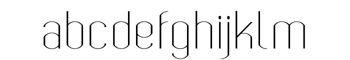Bokeseni UltraLight Font LOWERCASE