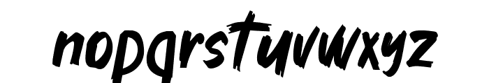 Bold Bristle Font LOWERCASE