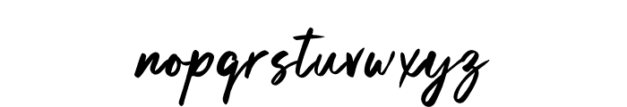 Bold Canvas Font LOWERCASE