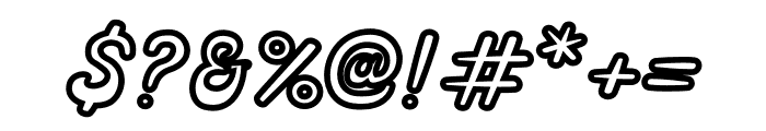 Bold Groovy Monoline Font OTHER CHARS