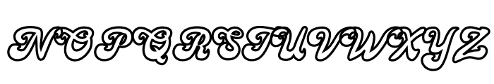 Bold Groovy Monoline Font UPPERCASE