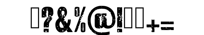 Bold Grunge Regular Font OTHER CHARS