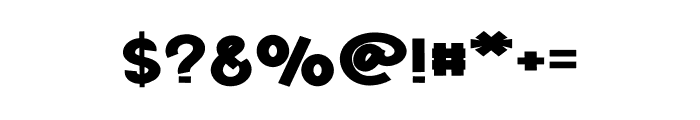Bold Serries Font OTHER CHARS