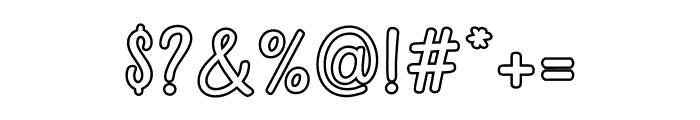 Boldie Pop Line Font OTHER CHARS