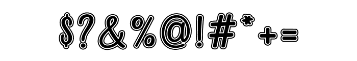 Boldie Pop Outline Font OTHER CHARS