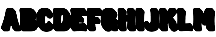 Boldry Display Extrude Regular Font UPPERCASE