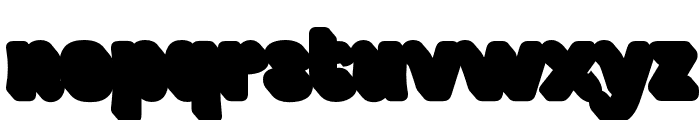Boldry Display Extrude Regular Font LOWERCASE