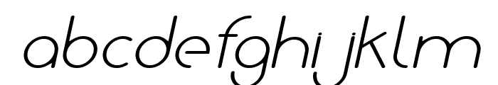 Boleng Light Italic Font LOWERCASE