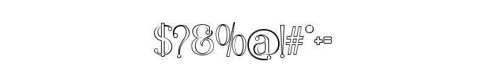 Bolgan Outline Regular Font OTHER CHARS