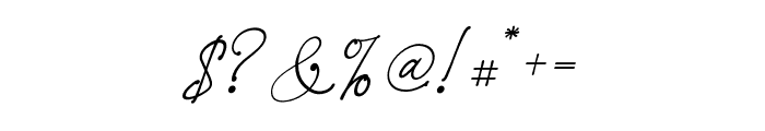 Bolivia Signature Font OTHER CHARS