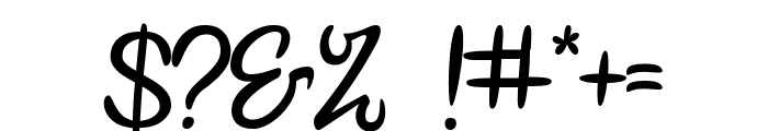 Bollivia Script Font OTHER CHARS